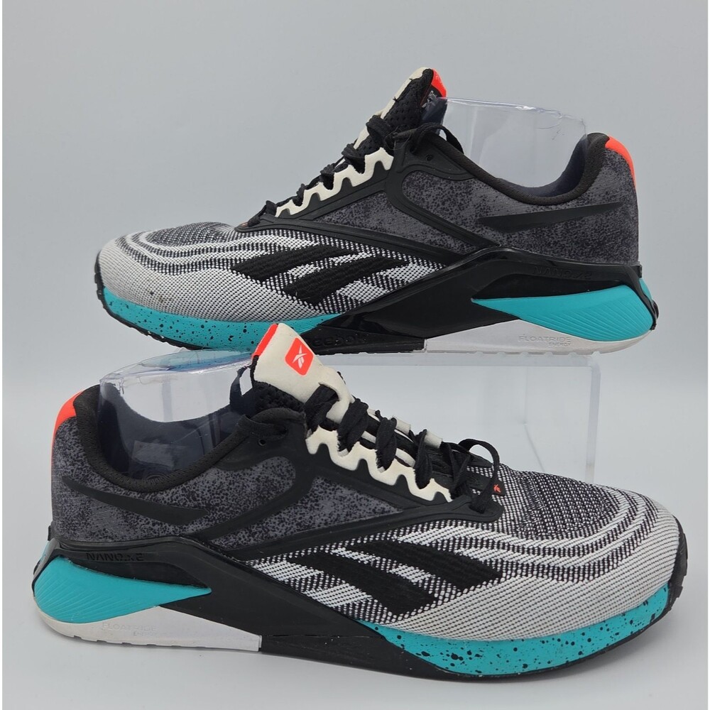 Reebok Nano X2 TR Adventure Womens Cross Training Shoe Grey Black Teal Sz 9